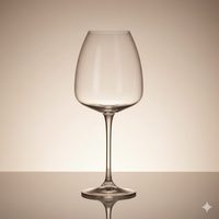 Lot de 6 Verres à Vin Rouge Anser 610 ml – Cristal de Bohême