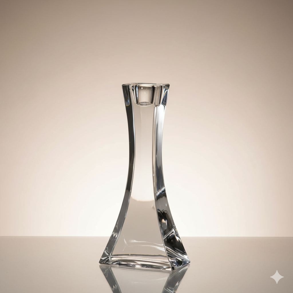 Bougeoir Okinawa 25 cm - CRISTAL DE BOHEME
