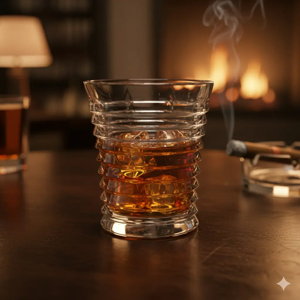 Set de 6 Verres à Whiskey "Ring Collection" 290ml en cristal de boheme