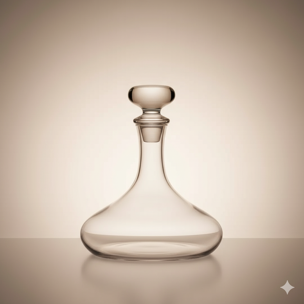 CARAFE- DÉCANTEUR AVEC BOUCHON -CRISTAL BOHEME