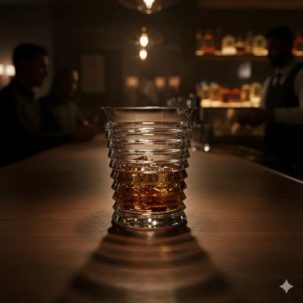 Set de 6 Verres à Whiskey "Ring Collection" 290ml en cristal de boheme