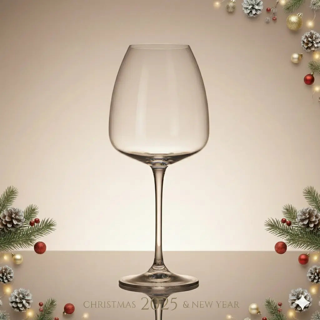 Lot de 6 Verres à Vin Rouge Anser 610ml en Cristal de Bohême 🎄 Cristallus.tn