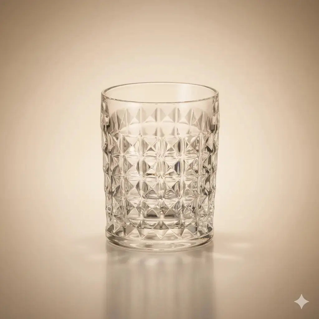 Verre à Whisky 6x230ml – Diamant Collection en Cristal de Bohême 🎄 Cristallus.tn
