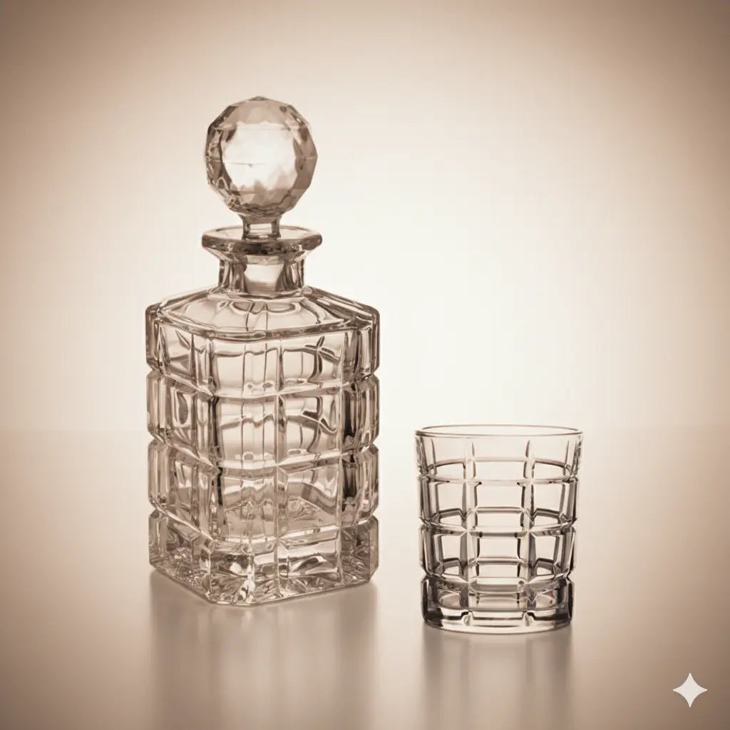 Set de whiskey Timesquare NYC en Cristal de boheme