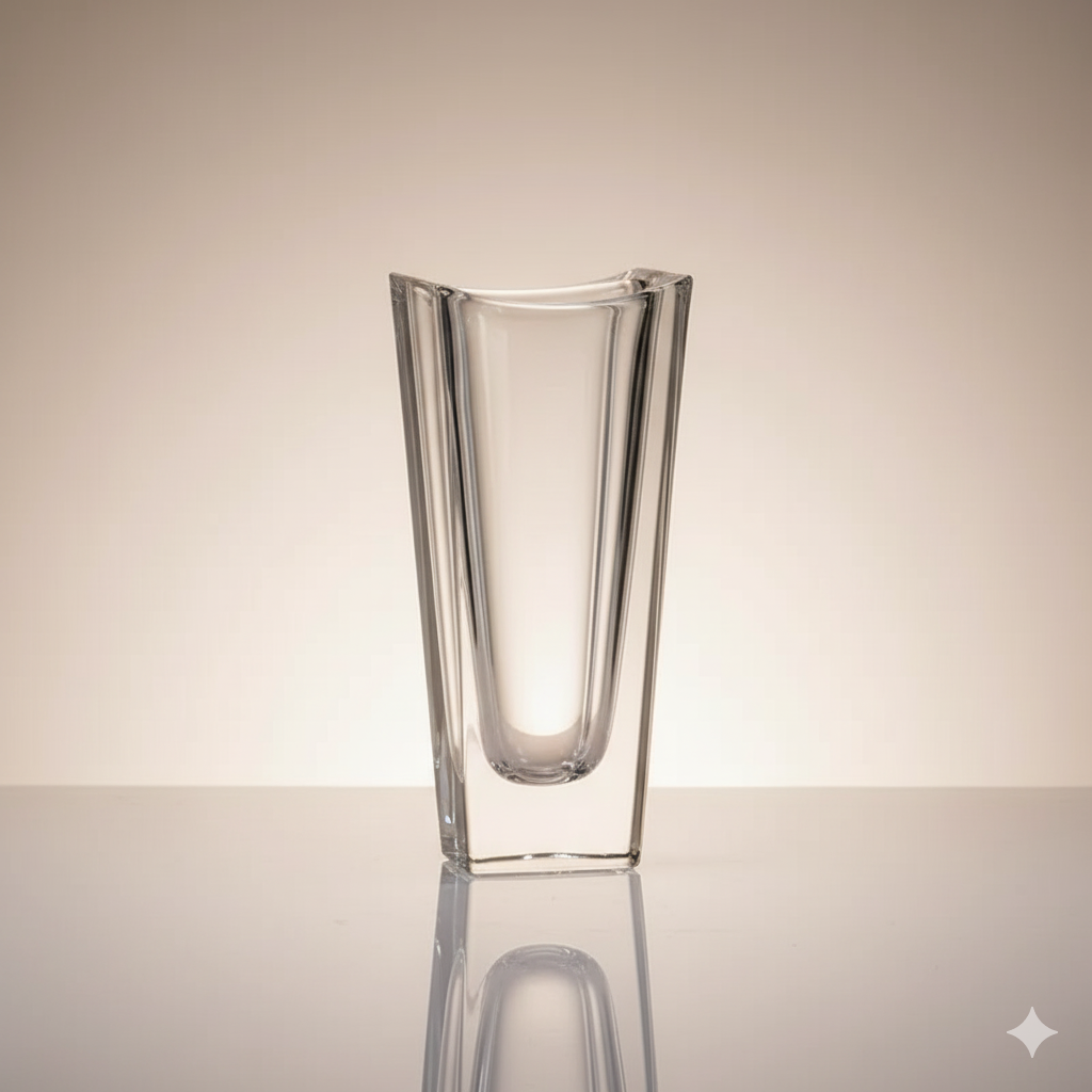 Vase Okinawa 25,5 cm – Cristal de Bohême Transparent