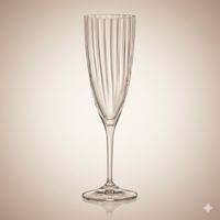 Flûte à champagne KATE OPTIC 220 ml – Cristal de Bohême | Crystalex