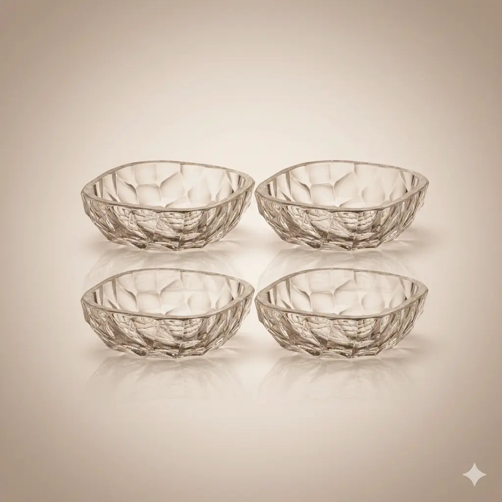 Set de 4 bol de 12cm – Tiny Collection en Cristal de Bohême Cristallus