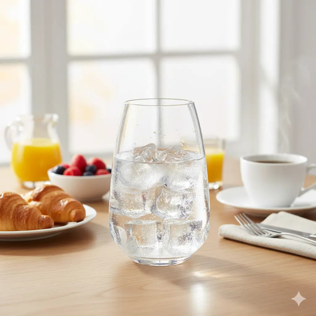 Lot de 6 Verres à Eau Giselle 450 ml – Cristal de Bohême Cristallus.tn