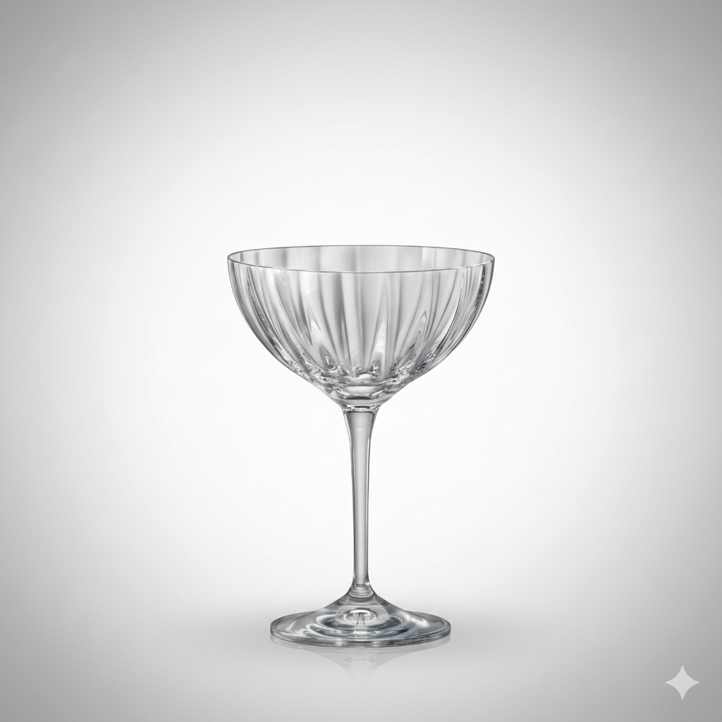 Lot de 6 Coupes à Cocktail Kate Optic 210 ml – Crystalex
