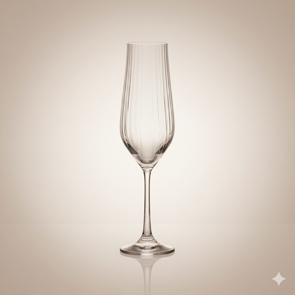 FLUTE  170ML TULIPA COLLECTION -CRISTAL DE BOHEME