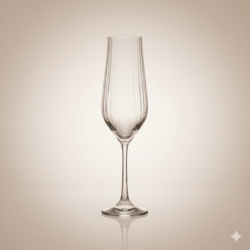 FLUTE  170ML TULIPA COLLECTION -CRISTAL DE BOHEME