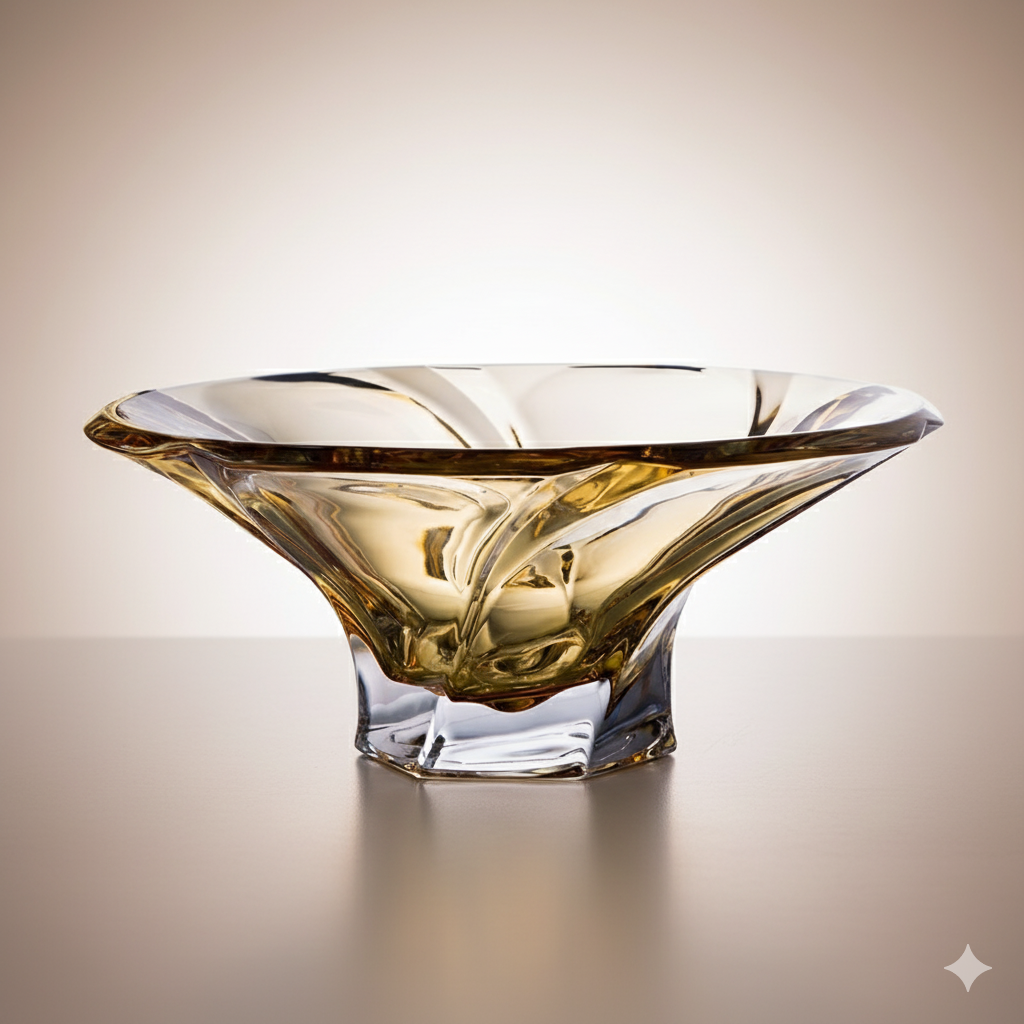 Bol Mozart Ambre 30,5 cm – Aurum Crystal
