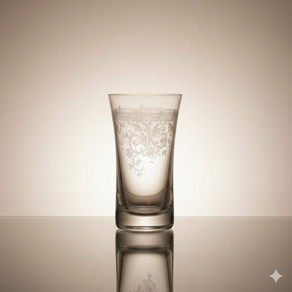 Lot de Verres à Thé Zayna 125 ml – Cristal de Bohême | Bohemia Crystal