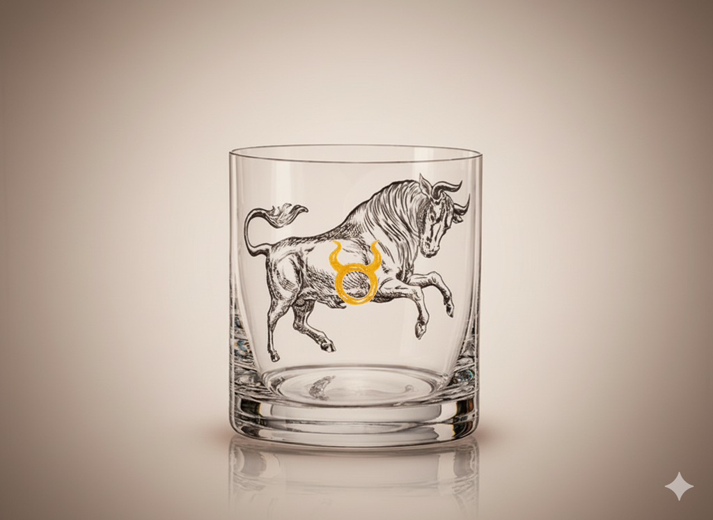 Verre Whisky Taureau Crystalex 280 ml | Collection Astralis (Zodiac)