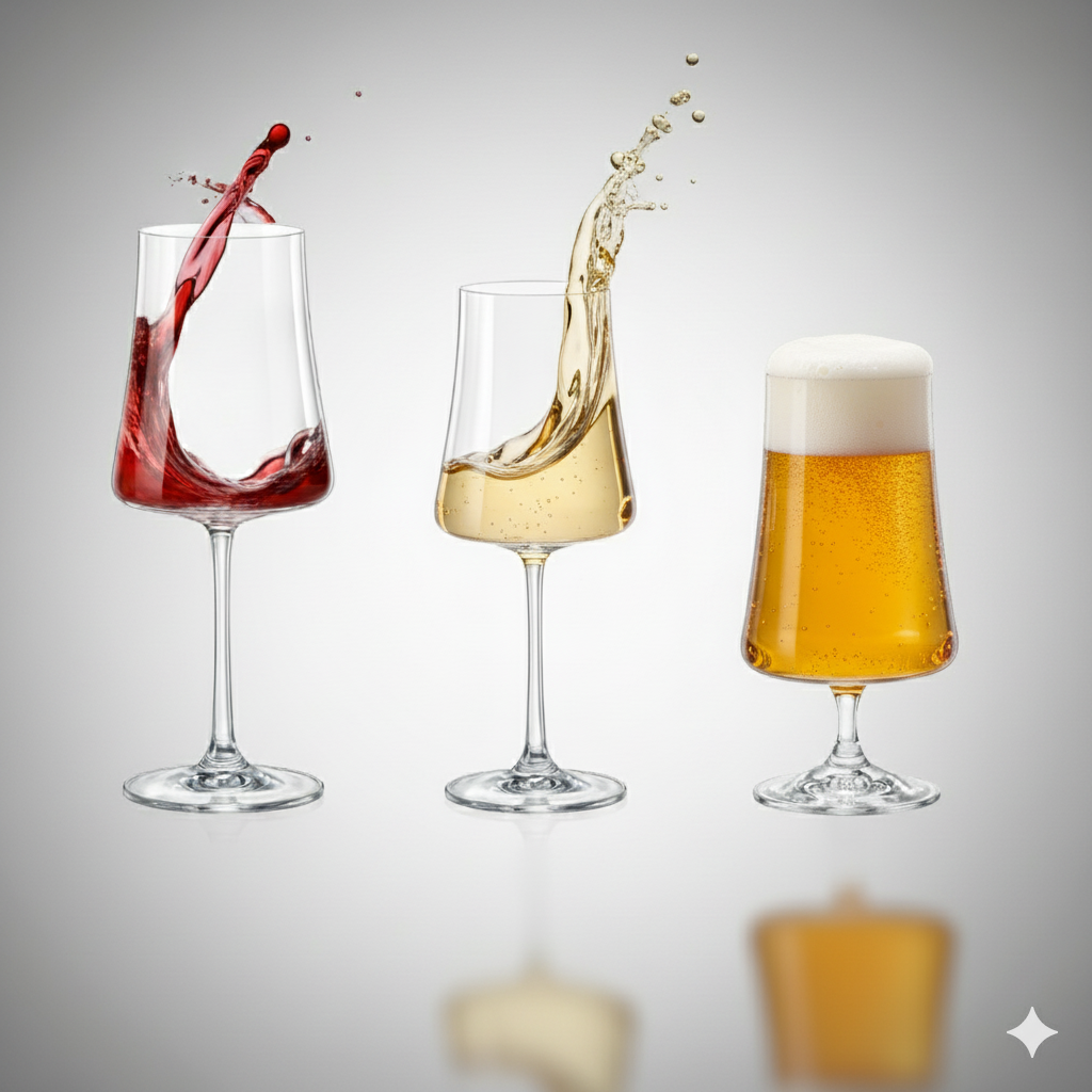 Set Vinotek – 18 Verres Xtra en Cristal de Bohême