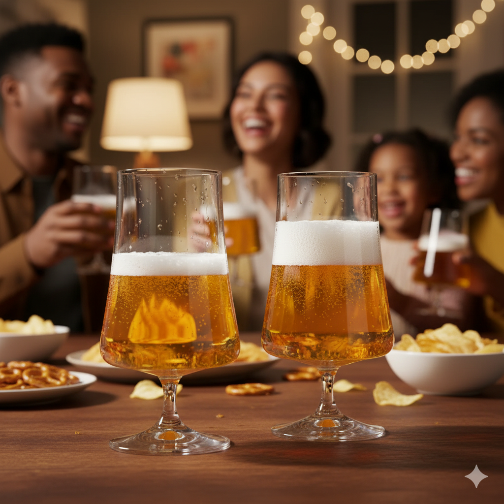 Lot de 6 Verres à Bière & Cocktail Xtra 380 ml – Cristal de Bohême