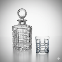 Set de whiskey Timesquare NYC - Cristal de bohemia