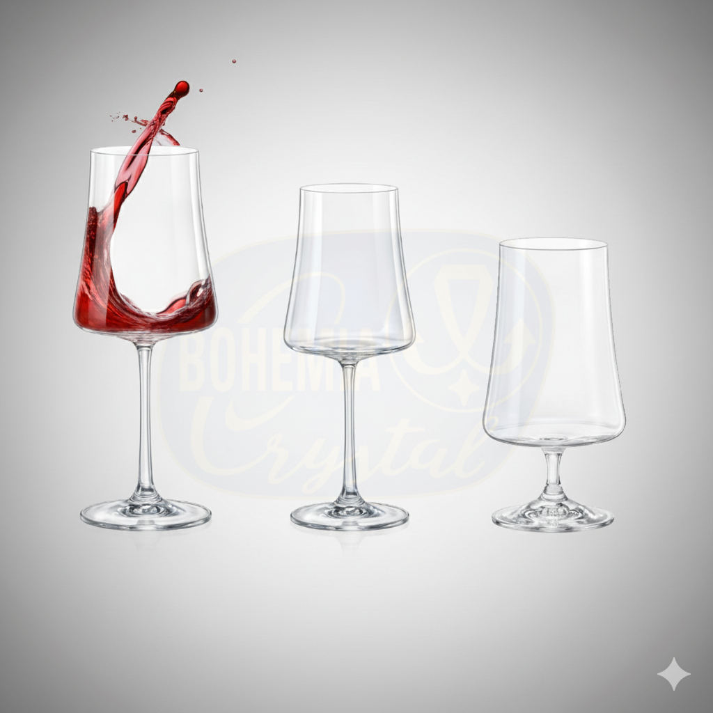 Set Vinotek – 18 Verres Xtra en Cristal de Bohême