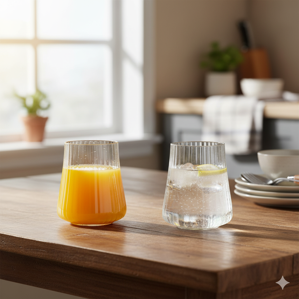 Lot de 6 Verres Xtra Optic 350 ml – Crystalex Cristal de Bohême (Eau & Jus)