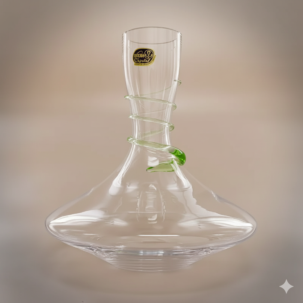 Carafe Spiral 1050 ml – Cristal de Bohême Coloré