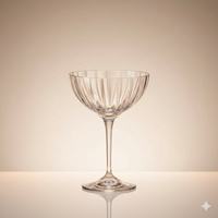 Lot de 6 Coupes à Cocktail Kate Optic 210 ml – Crystalex