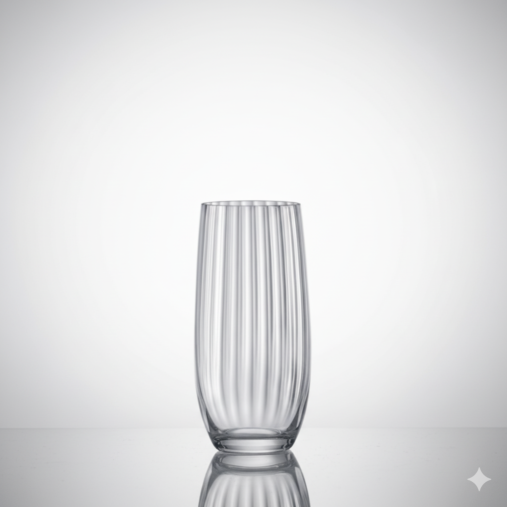 Lot de 6 Verres Cascade Waterfall 350 ml – Cristal de Bohême