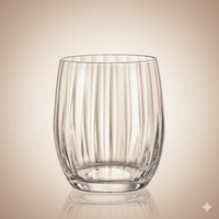 Lot de 6 Verres à Eau Cascade Waterfall 300 ml – Cristal de Bohême