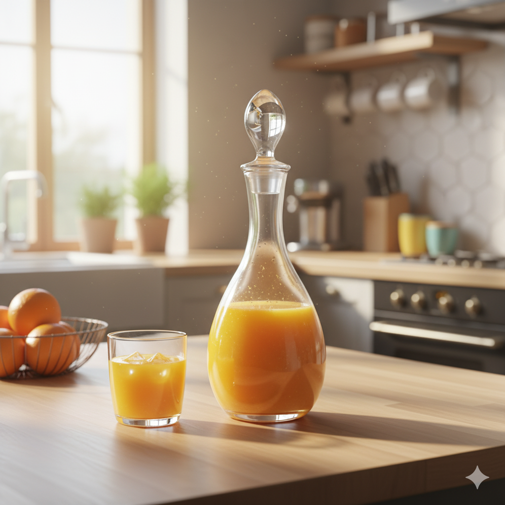 Carafe Ronde 1L – Cristal de Bohême