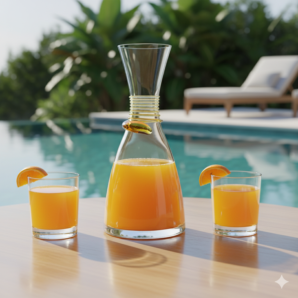 Carafe Décanteur Amber 1200ML – Cristal de Bohême