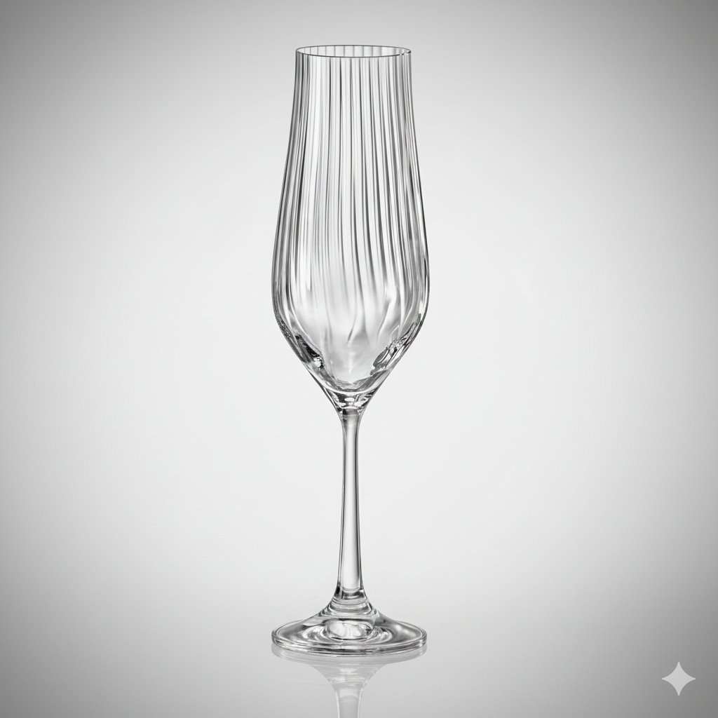 FLUTE  170ML TULIPA COLLECTION -CRISTAL DE BOHEME