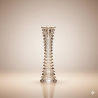 Bougeoir de Table Blade 18CM – Cristal de Bohême Authentique