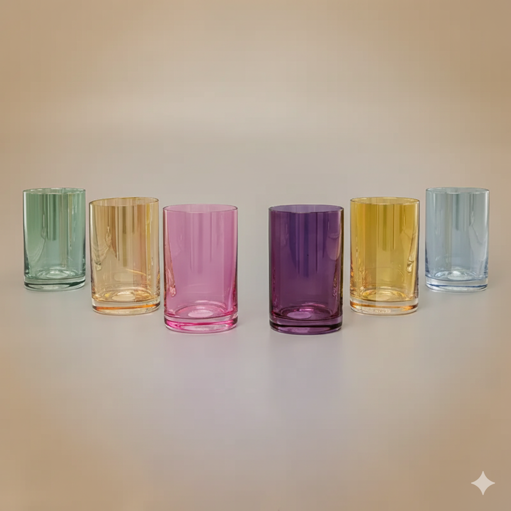 Verres à thé JARDIN 150 ml – Cristal de Bohême coloré | Crystalex