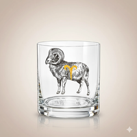 Verre Whisky Bélier Crystalex 280 ml – Collection Zodiac Astralis