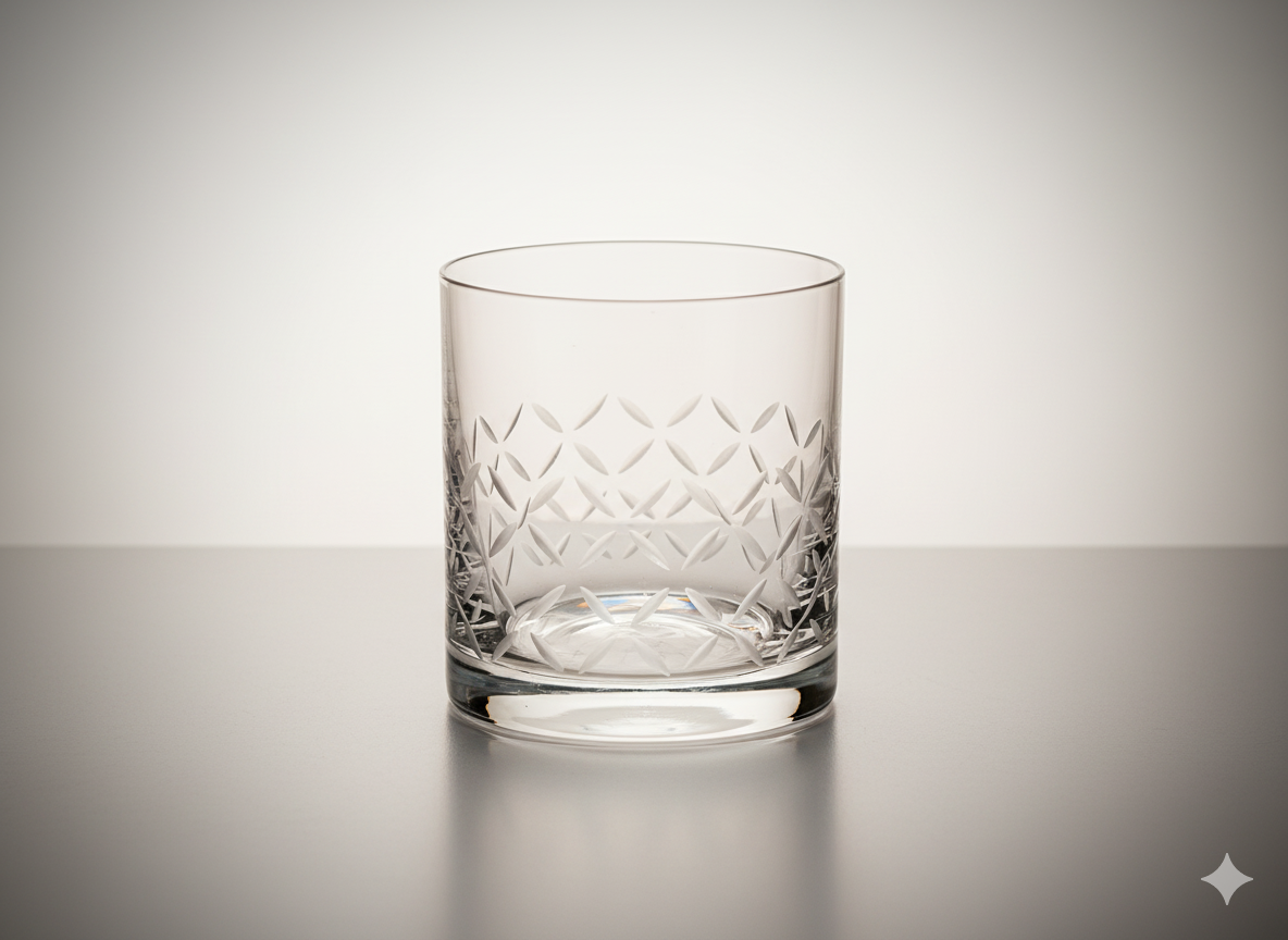 Coffret de 4 verres à whisky PRESTIGE 280ML -Bohemia Taillé