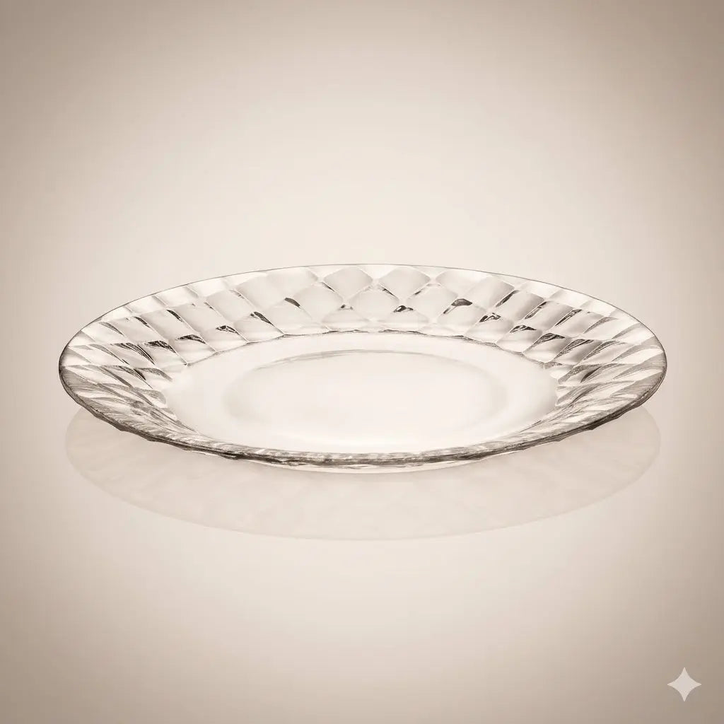 Plat Rond 28cm – Tiny Collection en Cristal de Bohême Cristallus