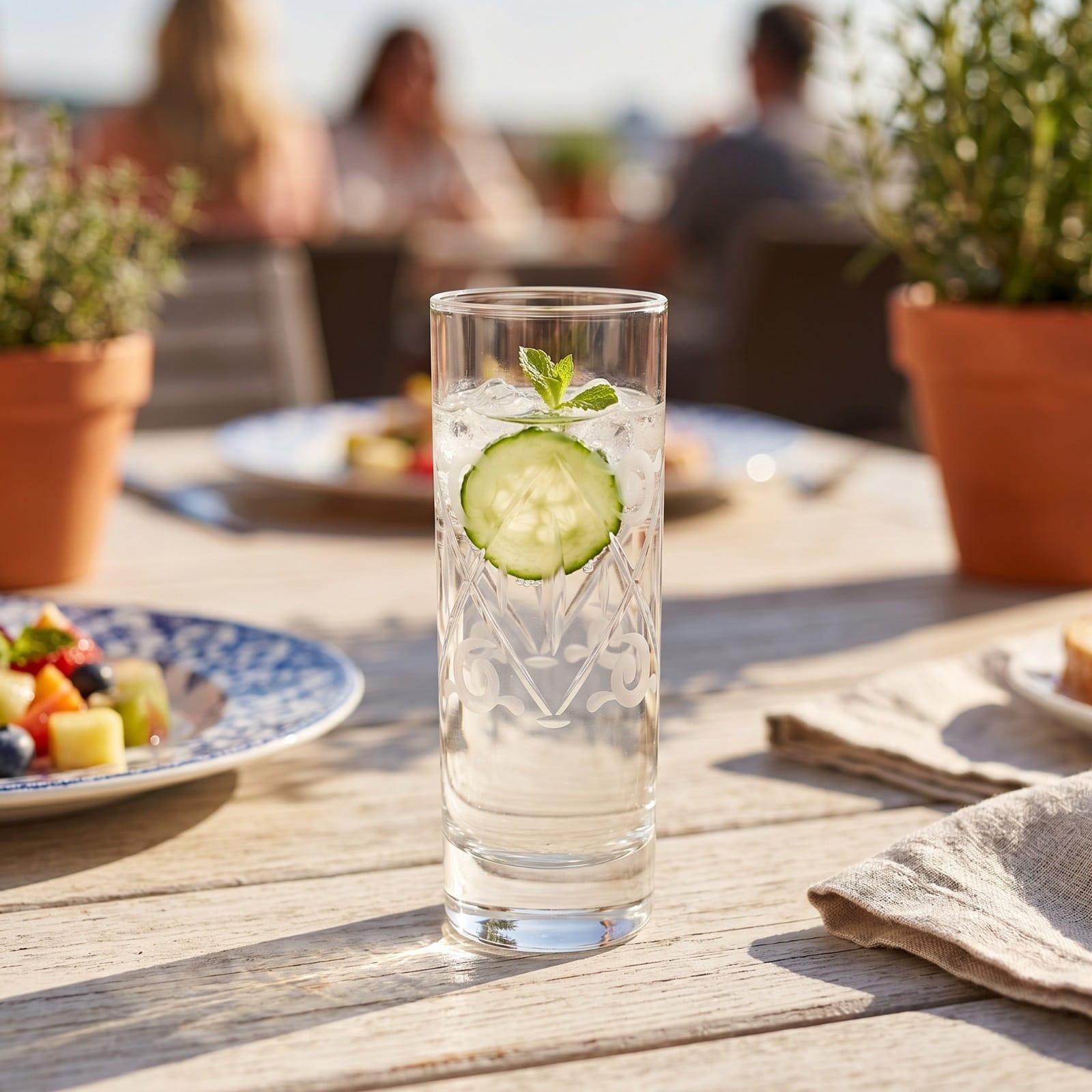 Lot de 6 Verres à Shots Highball – Cristal de Bohême Gravé Main – 50ml