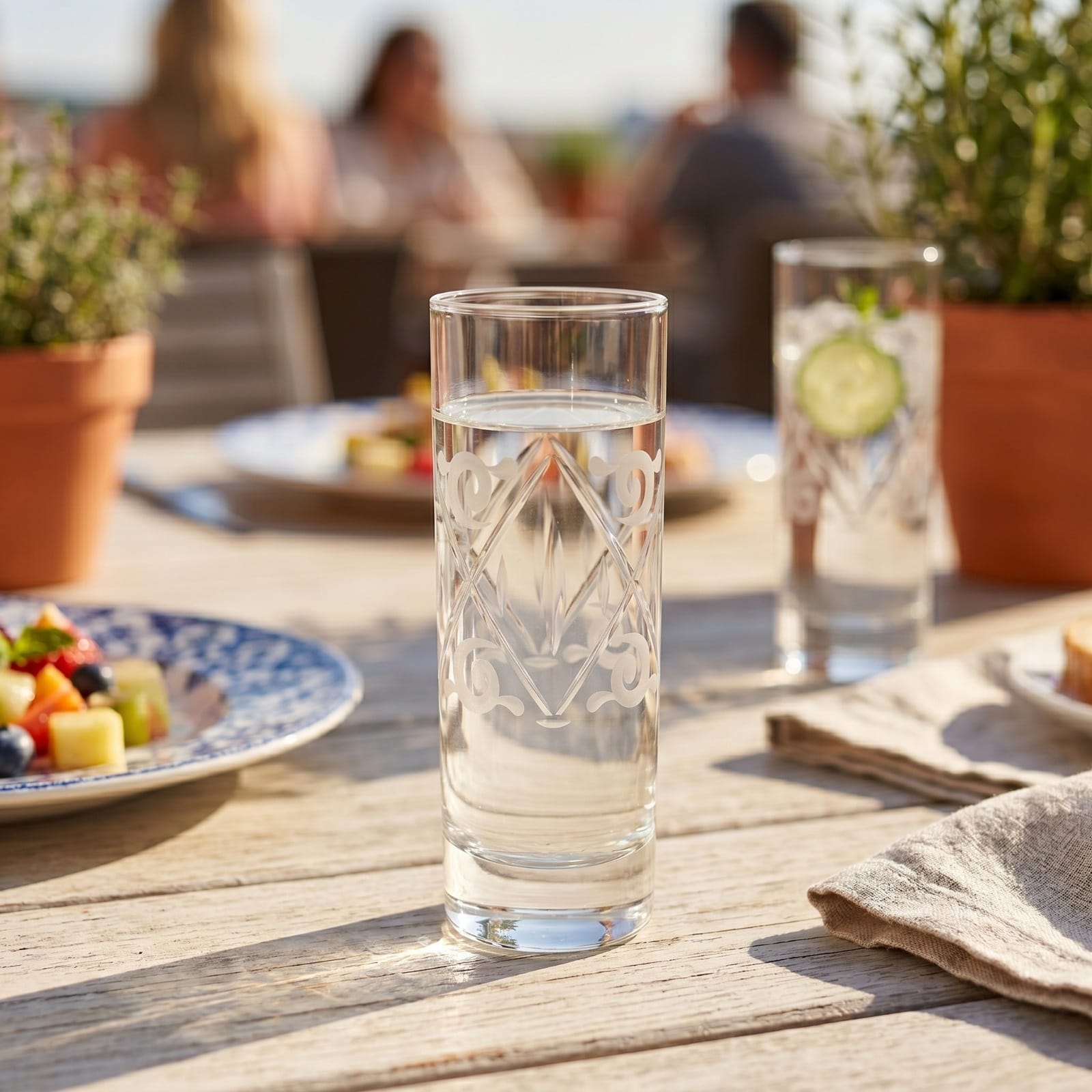 Lot de 6 Verres à Shots Highball – Cristal de Bohême Gravé Main – 50ml