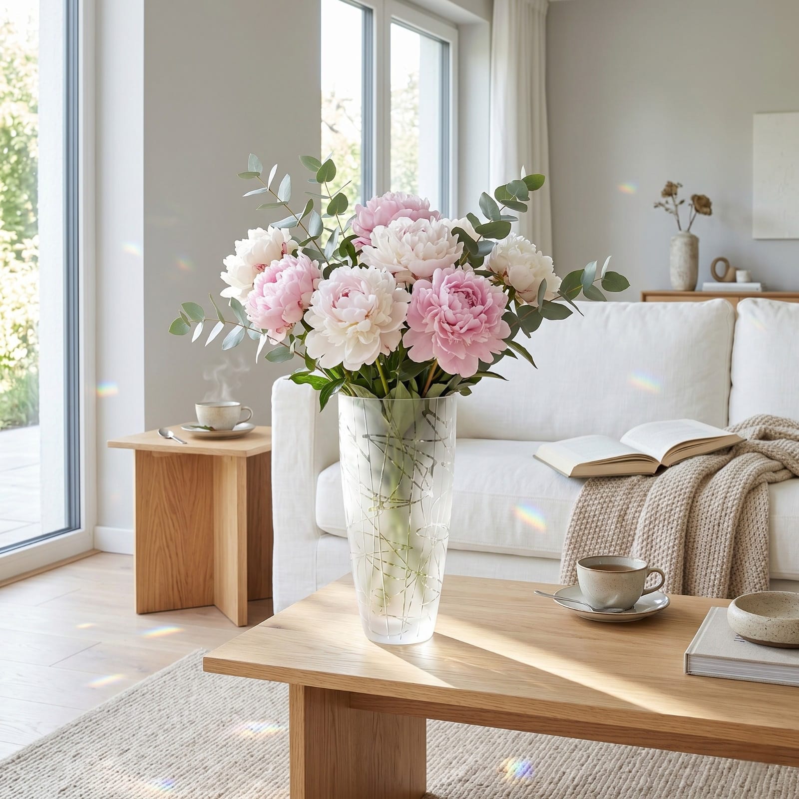 Vase en Cristal de Bohême – Édition Prestige "Labyrinthe d’Argent"