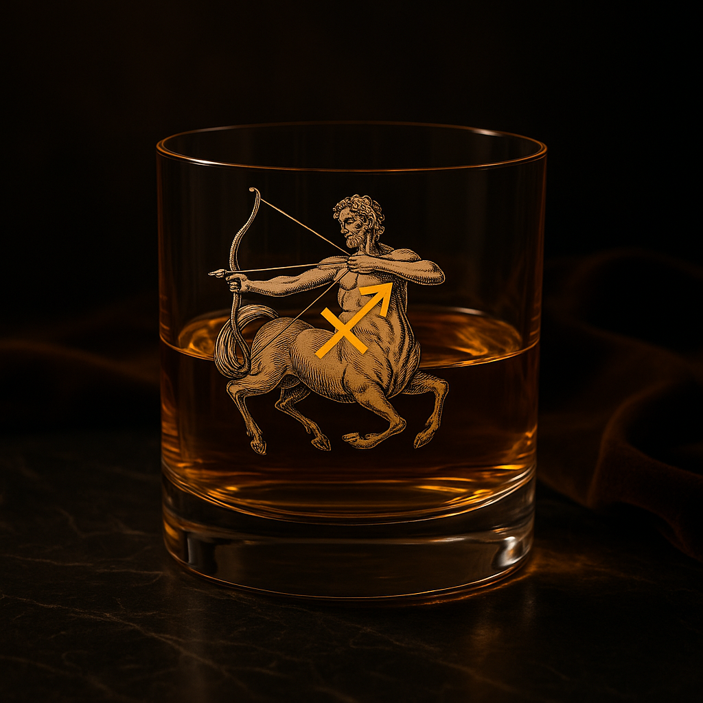 Verre Whisky Sagittaire Crystalex 280 ml – Collection Zodiac Astralis