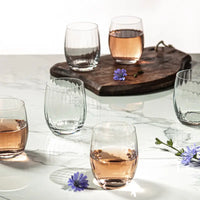 VERRE À EAU BAS CASCADE WATERFALL 6x300 ml -CRISTAL DE BOHEME