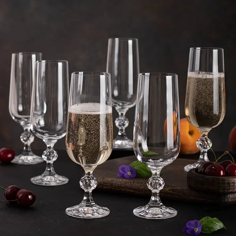 FLUTE  6X180ML STERNA COLLECTION -CRISTAL DE BOHEME
