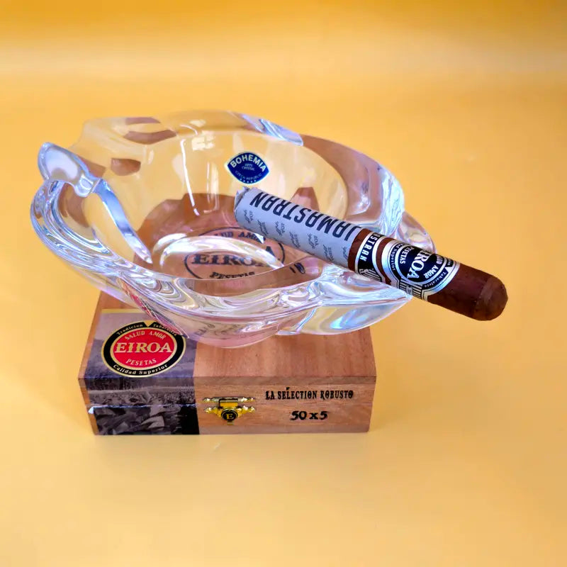CENDRIER A CIGAR BIG BOSS -CRISTAL DE BOHEME