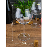 Verres à pied Colibri collection  570 ml x6 - Cristal de Bohême