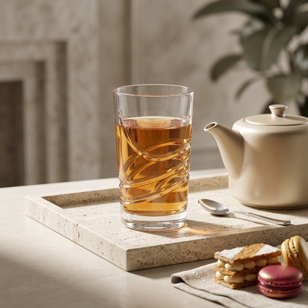 Lot de 6 Verres à Thé Douar 150 ml en Cristal de Bohême