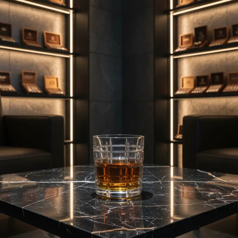 Set de whiskey Timesquare NYC - Cristal de bohemia