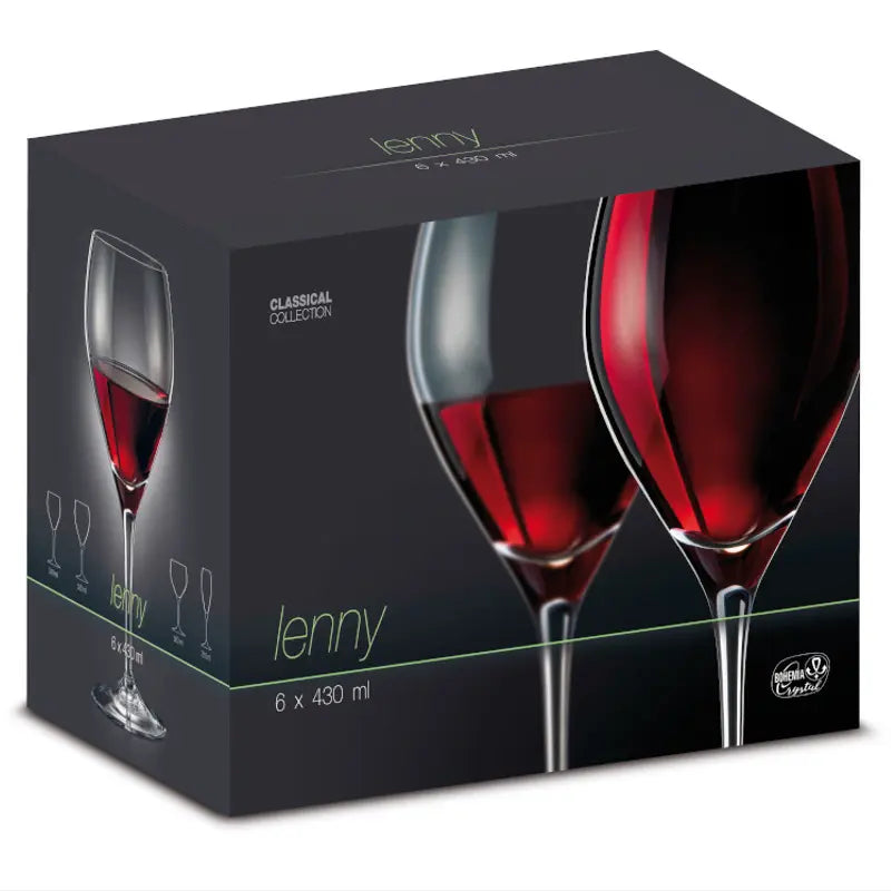 VERRE LENNY 6X430ML  -CRISTAL DE BOHEME