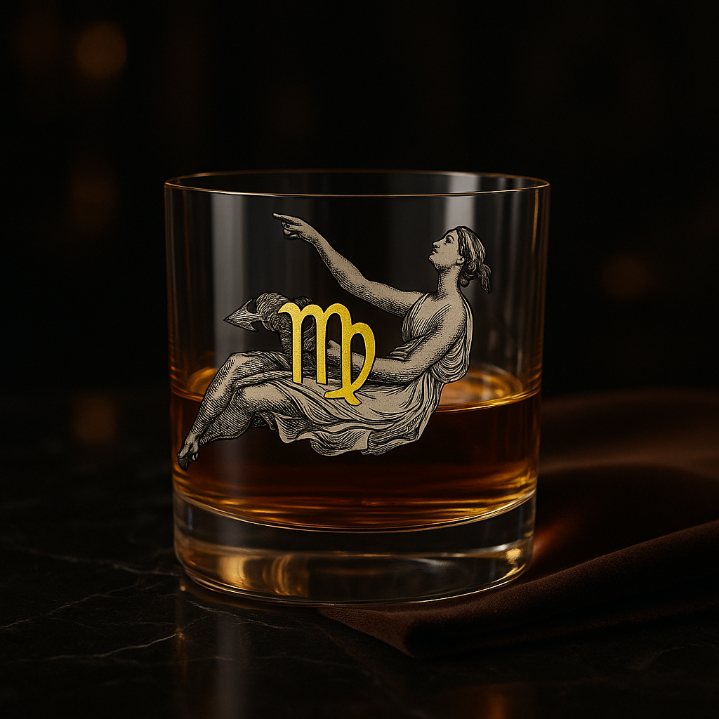 Verre Whisky Vierge Crystalex 280 ml – Collection Zodiac Astralis