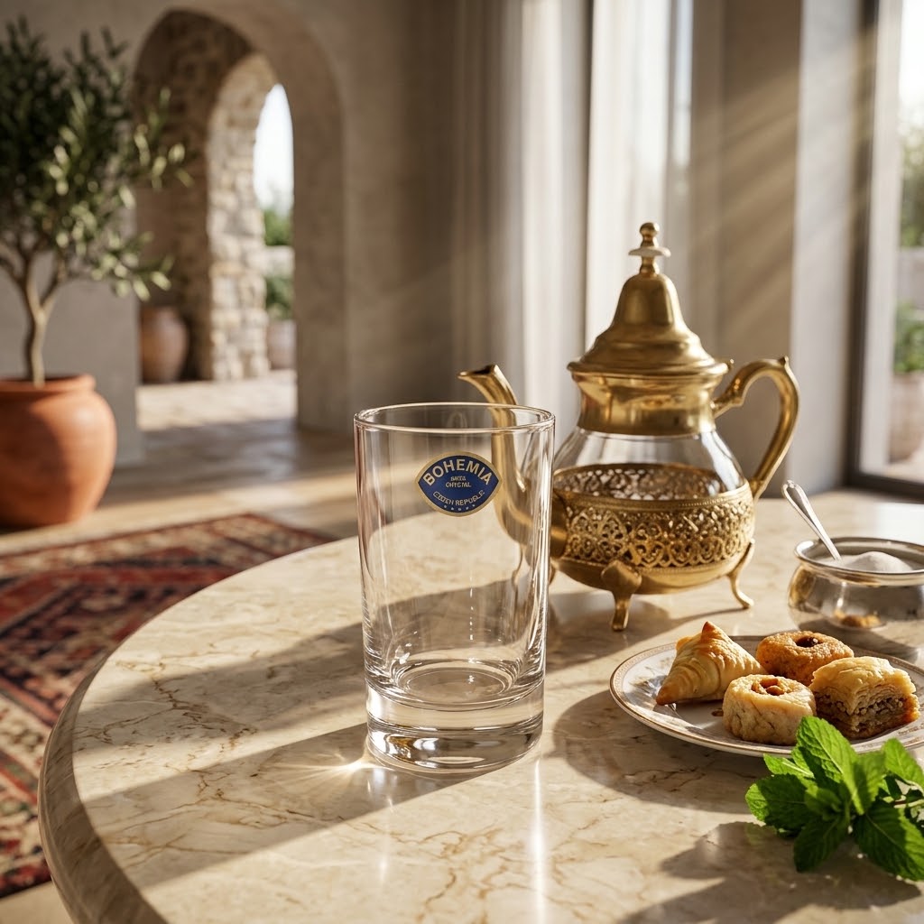 Lot de 6 Verres à Thé Larus 150 ml en Cristal de Bohême