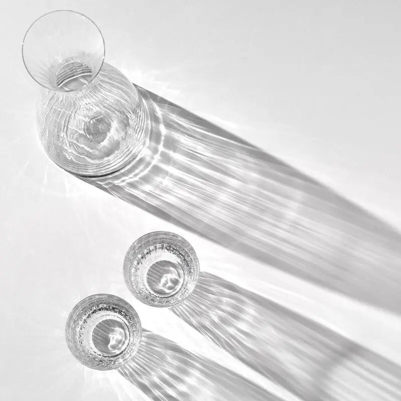 ENSEMBLE D'EAU TROIS PIECES KATE OPTIC -CRISTAL DE BOHEME
