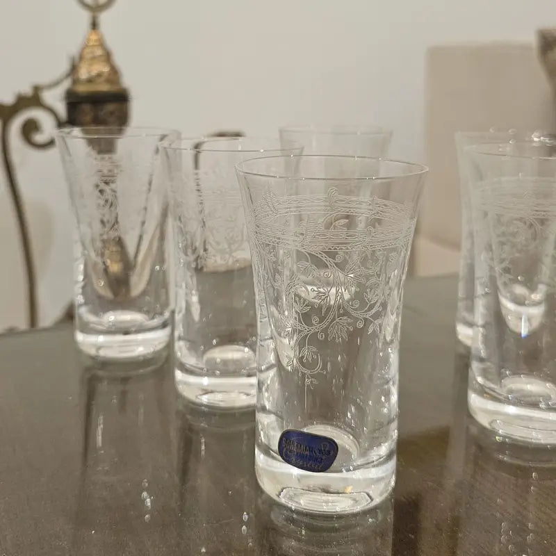 Verre a thé ZAYNA 6X125 ml -Cristal de Bohême